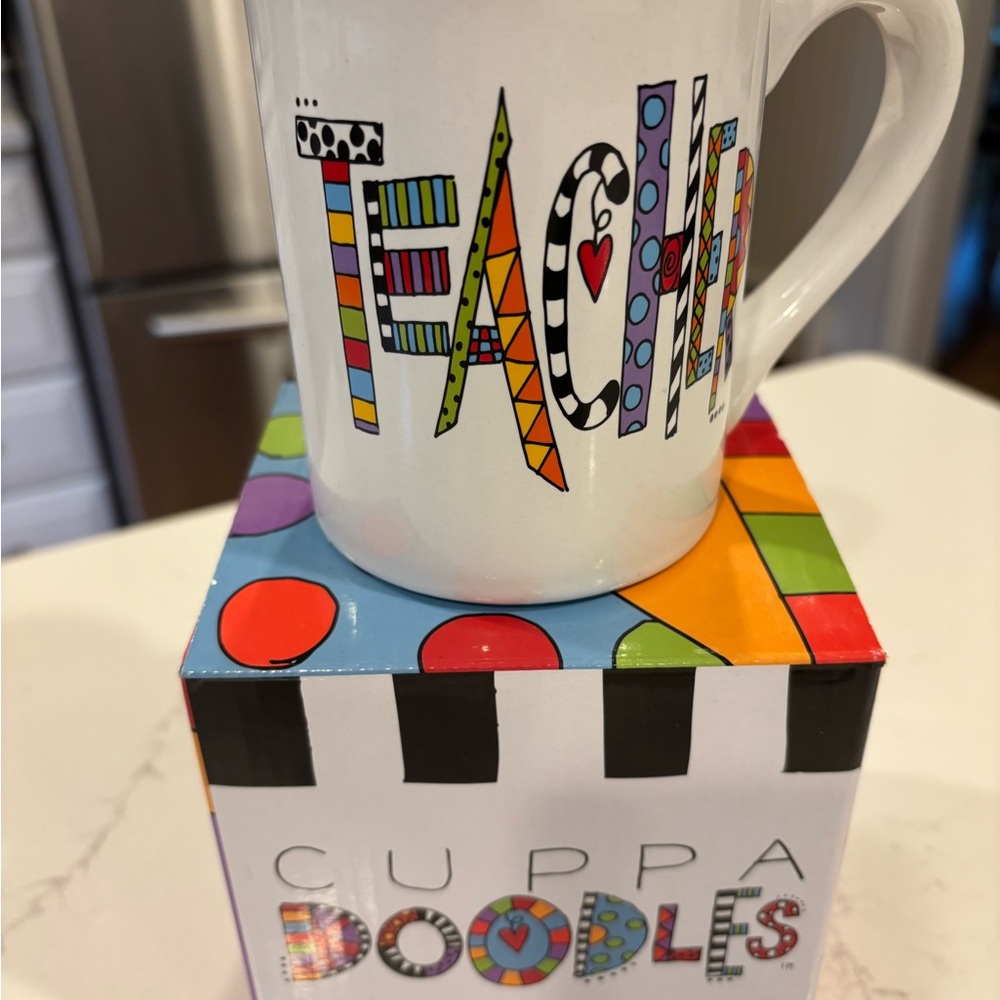 CUPPA Doodles teacher mug NEW!